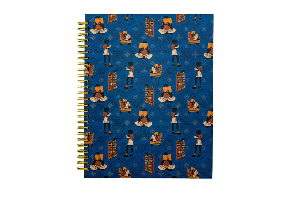 Head in a Book B5 Hardcover Spiral Notebook