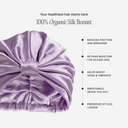 Organic Silk Hair Bonnet Dreamy Lilac