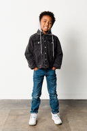 Aggie Born, Aggie Bred - BLACK Youth Denim Jacket