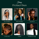 28" 3 Bundle Pack of Non-Toxic Hypoallergenic Braiding Hair
