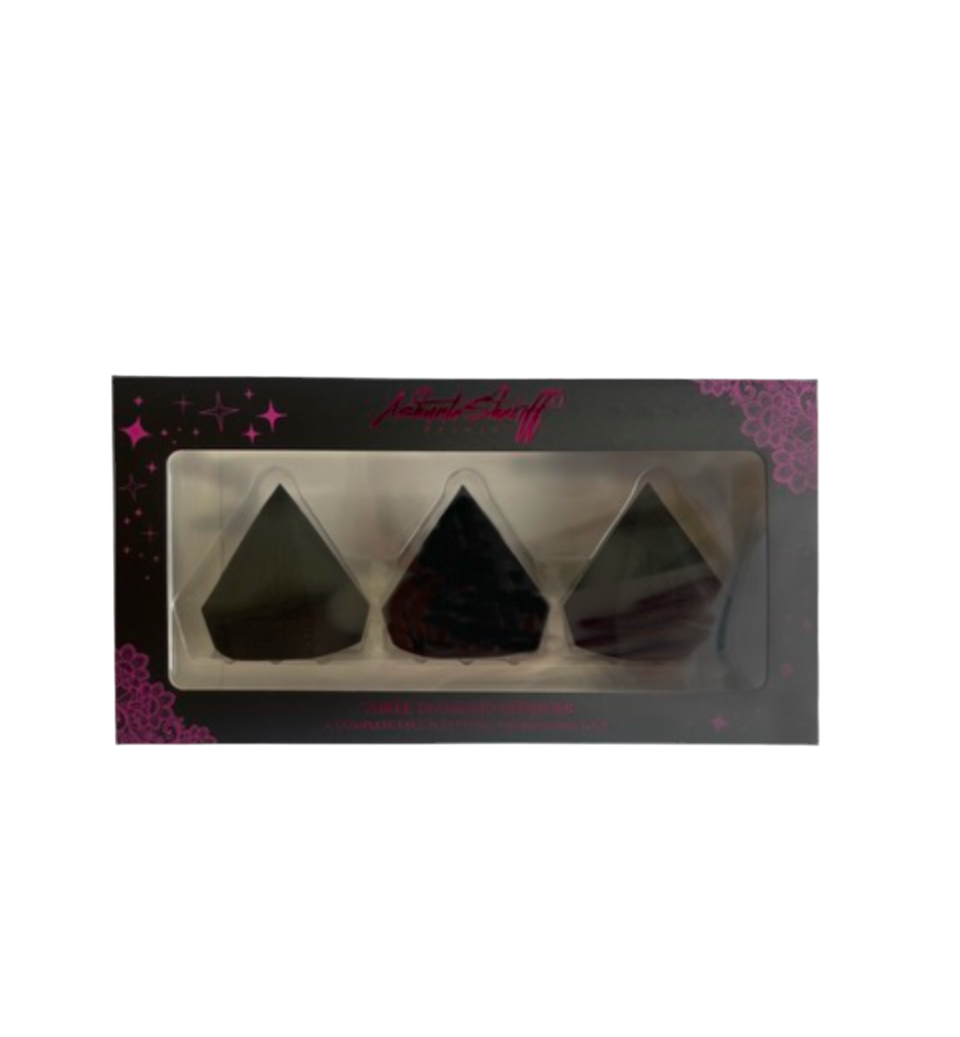 Ashunta Sheriff Beauty Diamond Sponge 3 pc set