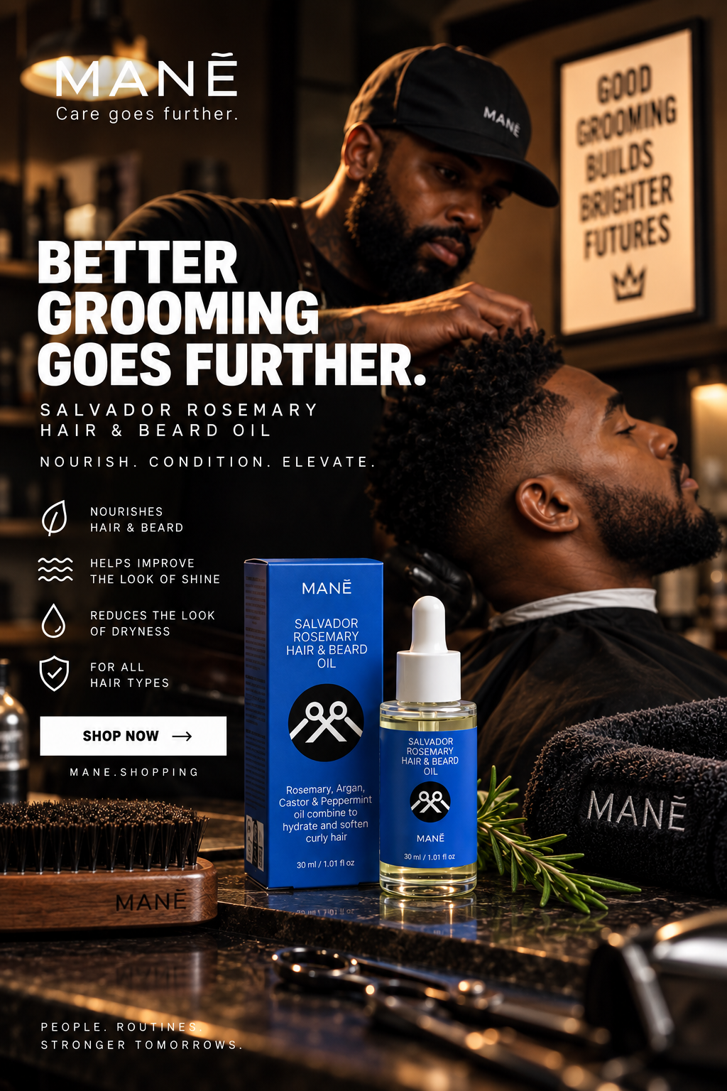 Salvador Rosemary Beard & Hair Oil