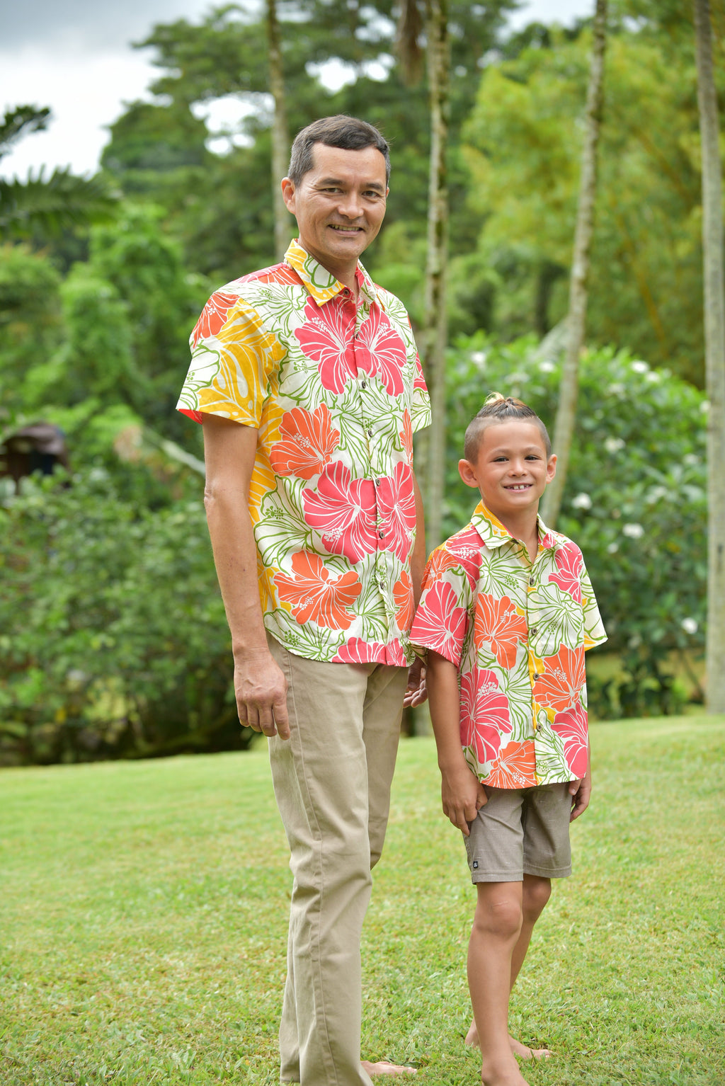 Coradorables BOYS Groovy Hibiscus S/S "Kalani" Aloha Shirt