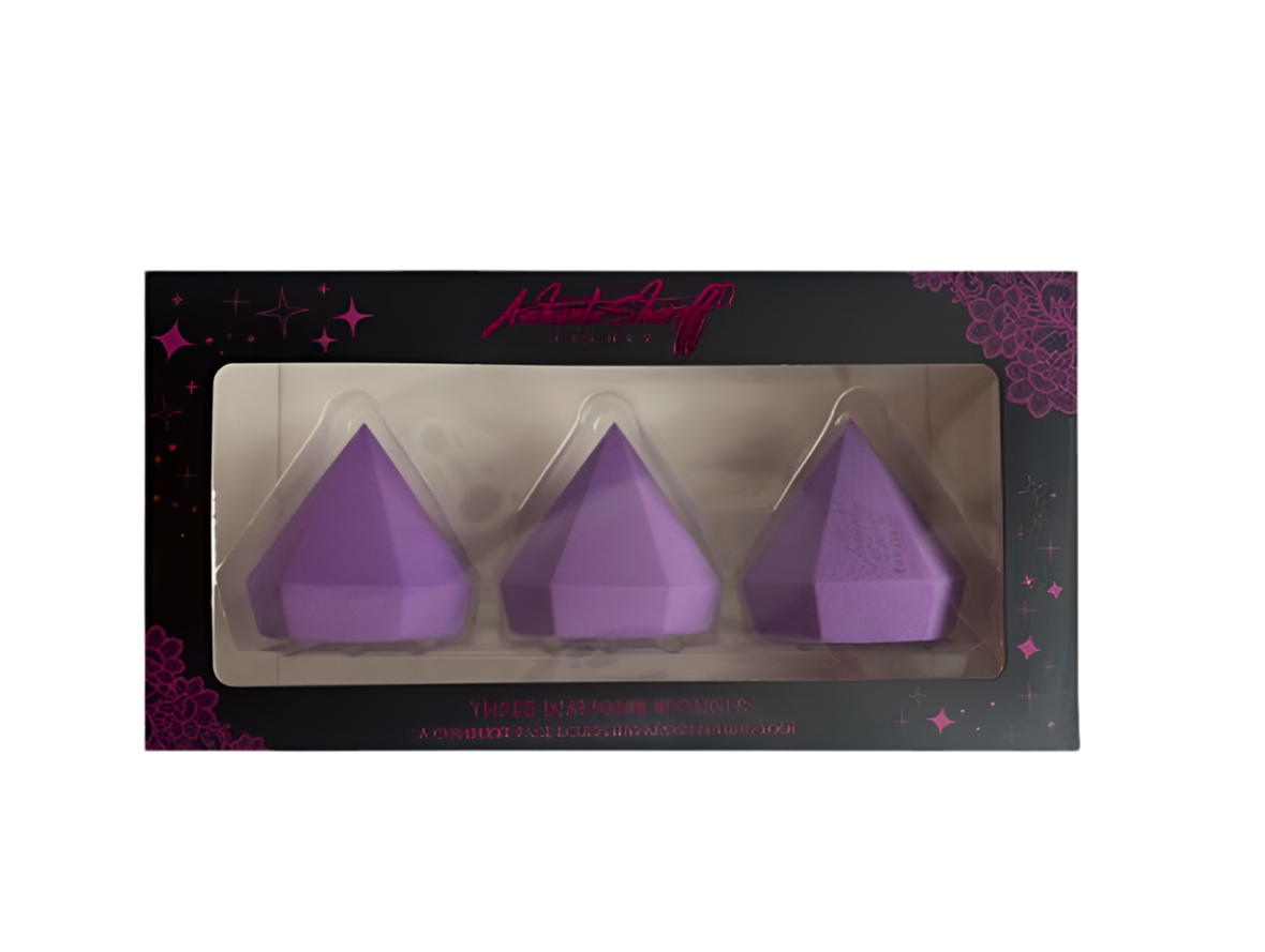 Ashunta Sheriff Beauty Diamond Sponge 3 pc set