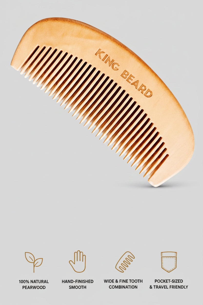 Pear Wood Beard Comb