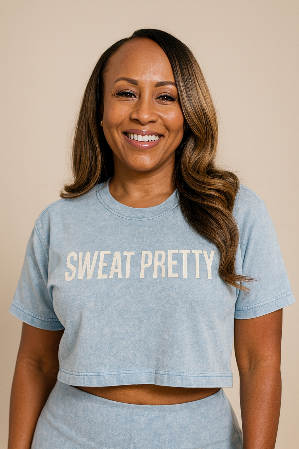 Sweat Pretty™ Candy Crop Tee
