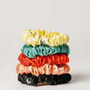Organic Silk Small Scrunchie Jade Green