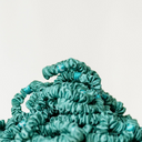 Organic Silk Small Scrunchie Jade Green