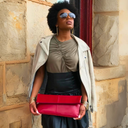 Dani Foldover Clutch - Red