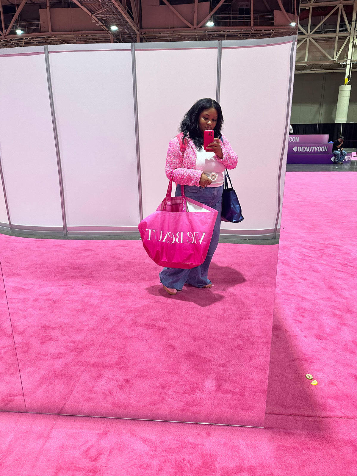 Essence Fest BIGGEST and LARGEST Statement Pink Bag