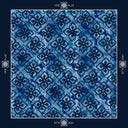 Abundantly Blue Adinkra - Silk Blend Scarf