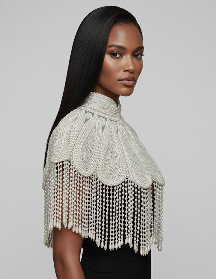 Pearl Halo Cape