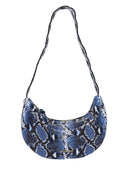 Empress Shoulder Bag Blue Snake