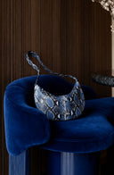 Empress Shoulder Bag Blue Snake