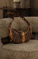 Empress Shoulder Bag Brown Snake