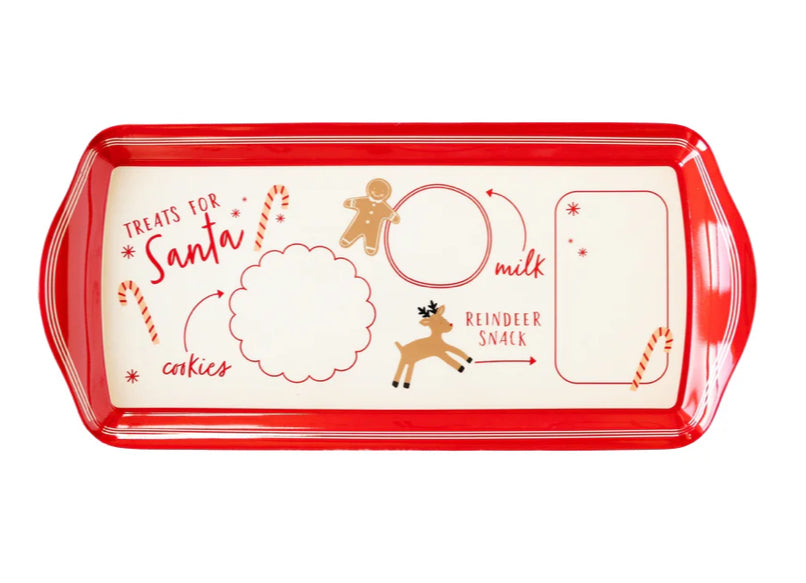 BELIEVE SANTA COOKIE MINI MELAMINE TRAY