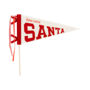 SANTA FELT PENNANT FLAG