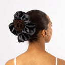 Oversized Organic Silk Scrunchie Onyx Black
