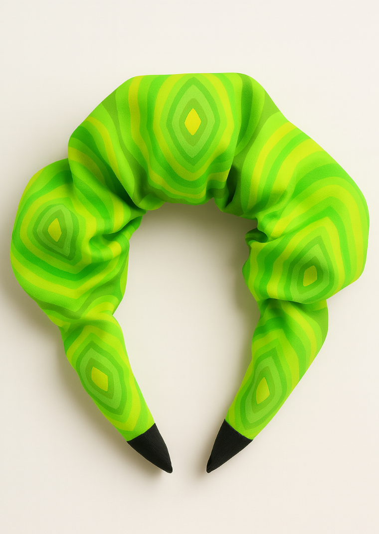 ABEILLE CREATIONS- Green Lava -  Headwrap Headband