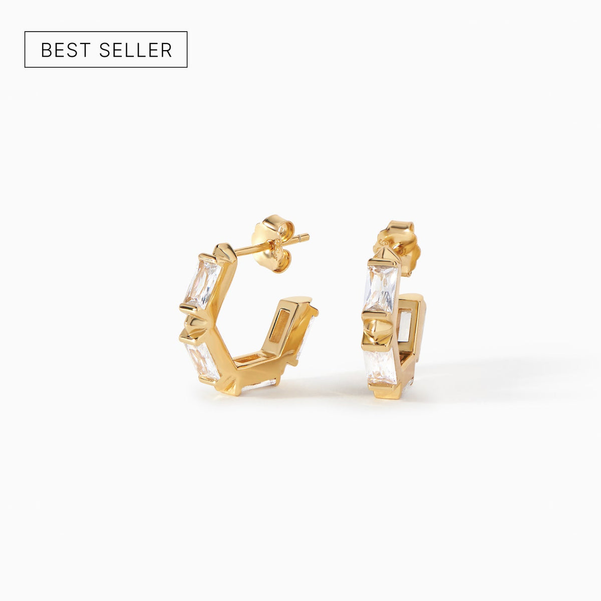 The Claire Hoop Earrings - Huggie