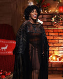 Makeda, Queen of Sheba Royal Fringe Cape/Cover-up