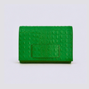 KD Hand Clutch / Embossed - Kelly Green Croc
