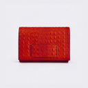 KD Hand Clutch / Embossed - Red Croc