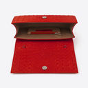 KD Hand Clutch / Embossed - Red Croc