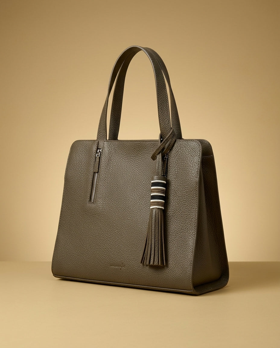 Kate Beaded Leather Bag