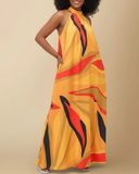 Kelemi Halter Maxi Dress