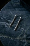 Lithe Drop Earrings Silver