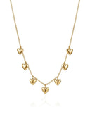 Love Charm Necklace Gold