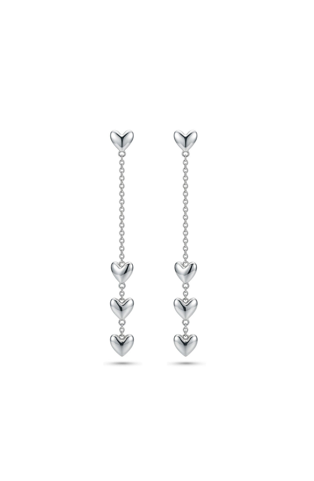 Love Drop Earrings Silver