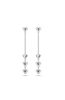 Love Drop Earrings Silver