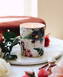 Lady Day White Floral Ceramic Luxury Candle