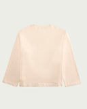Cotton Off-White Initialed No-Rib Sweatshirt