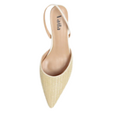 Lynn Slingback Pumps Beige