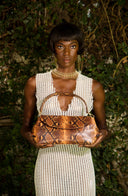 Malibu Clutch Brown Snake