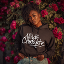 Milk Chocolate – Chocolat au Lait Hoodie | Warm Brown Glow | Empowerment Hoodie - White