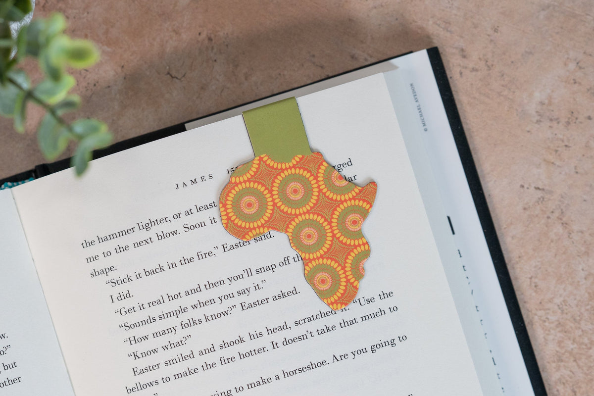Magnetic Bookmark - African Print (Bloom)