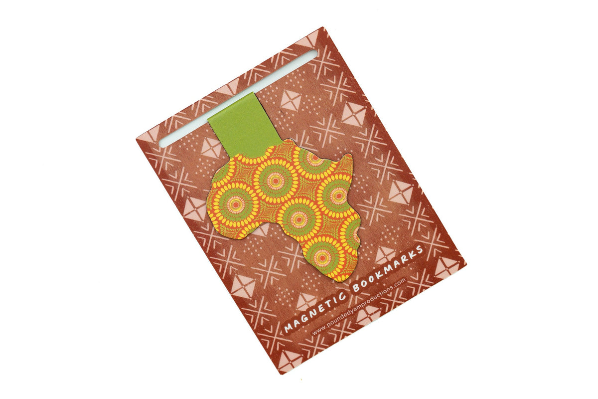 Magnetic Bookmark - African Print (Bloom)
