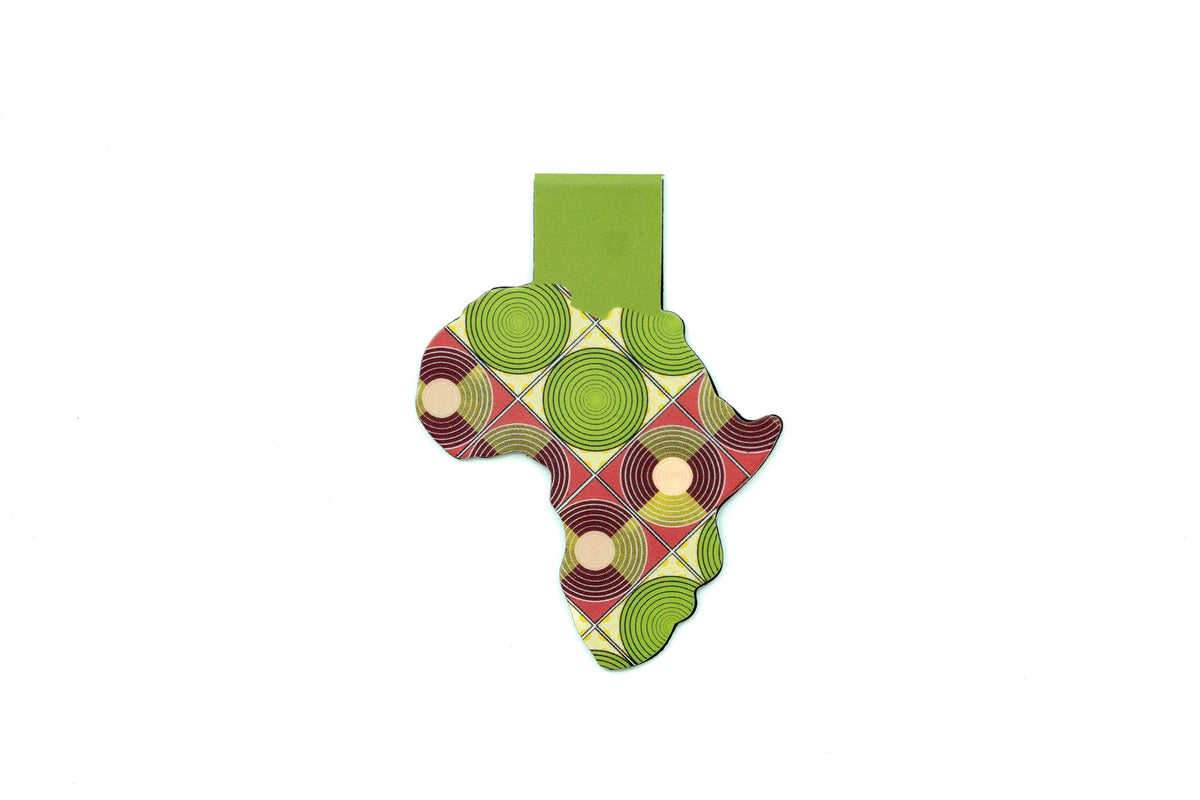 Magnetic Bookmark - African Print (Discs)