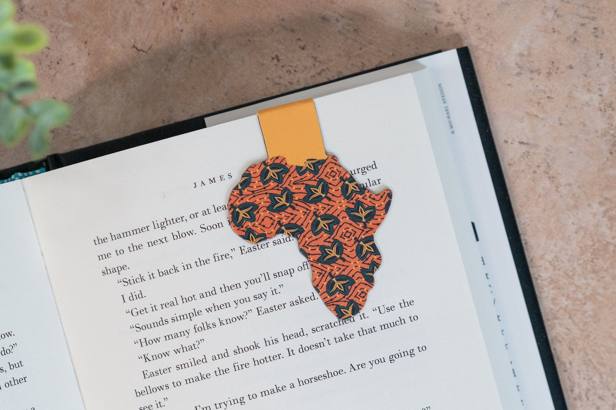Magnetic Bookmark - African Print (Fans)
