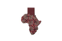 Magnetic Bookmark - African Print (Red Blossom)
