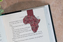 Magnetic Bookmark - African Print (Red Blossom)