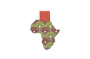 Magnetic Bookmark - African Print (Red and Yellow)