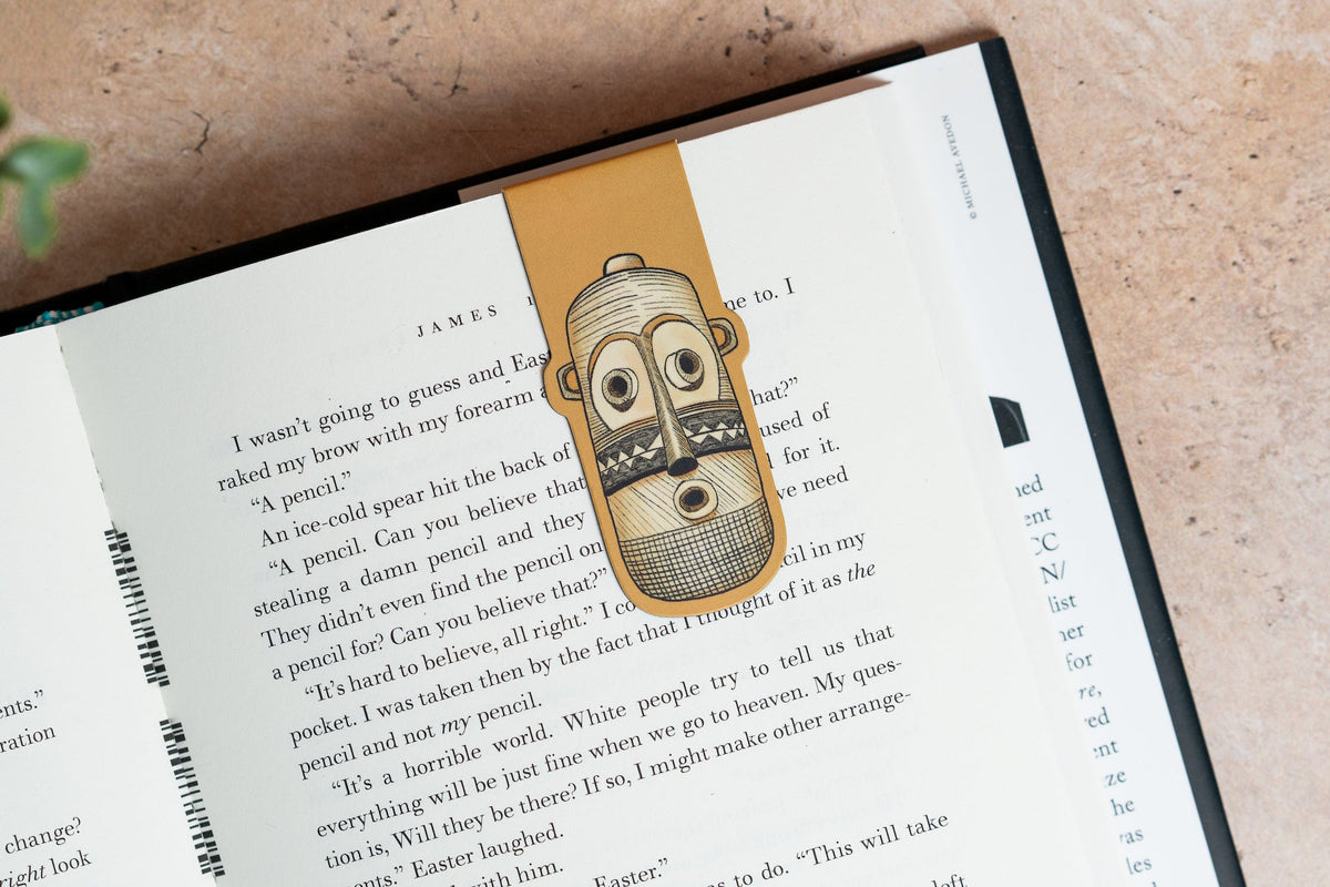 African Mask Magnetic Bookmark - Pende