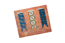 Magnetic Bookmark Set - African Print (Wedding Flowers, Circles, X)