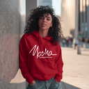 Mocha – Moka Hoodie | Coffee-Brown Melanin Hoodie | Empowerment Streetwear - White