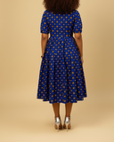 Moremi African Print Button Down Dress